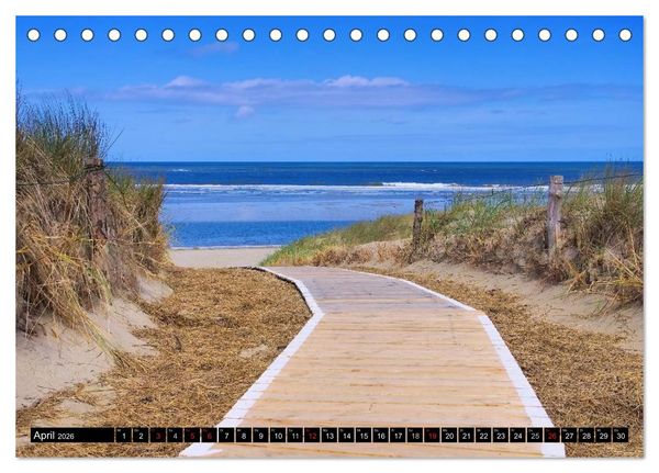 Produktbild: Langeoog - Sch&ouml;nste Insel Ostfrieslands (Tischkalender 2026 DIN A5 quer), CALVENDO Monatskalender
