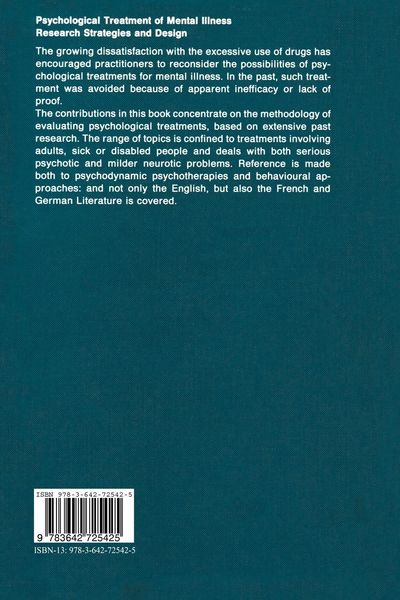 Produktbild: Psychological Treatment of Mental Illness