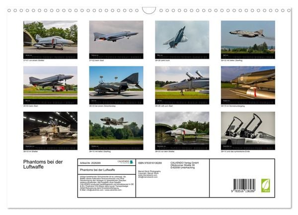 Produktbild: Phantoms bei der Luftwaffe (Wandkalender 2026 DIN A3 quer), CALVENDO Monatskalender