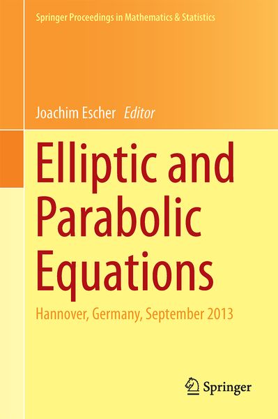Produktbild: Elliptic and Parabolic Equations