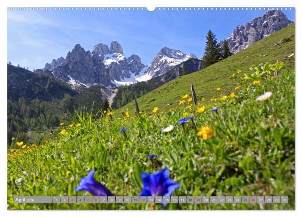 Produktbild: Die Bischofsm&uuml;tze im sch&ouml;nen Salzburger Land (hochwertiger Premium Wandkalender 2026 DIN A2 quer), Kunstdruck in Hochglanz