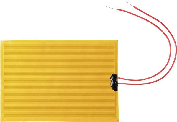 Produktbild: TRU COMPONENTS Polyester Heizfolie selbstklebend 12 V/DC, 12 V/AC 10 W Schutzart IPX4 (L x B) 110 mm x 77 mm