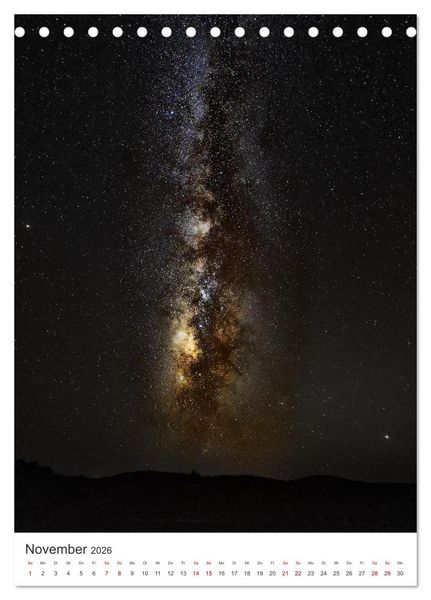 Produktbild: Milchstra&szlig;e - Unsere faszinierende Galaxie. (Tischkalender 2026 DIN A5 hoch), CALVENDO Monatskalender