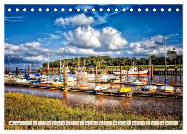 Produktbild: Friesland - Nordseebad Dangast (Tischkalender 2026 DIN A5 quer), CALVENDO Monatskalender