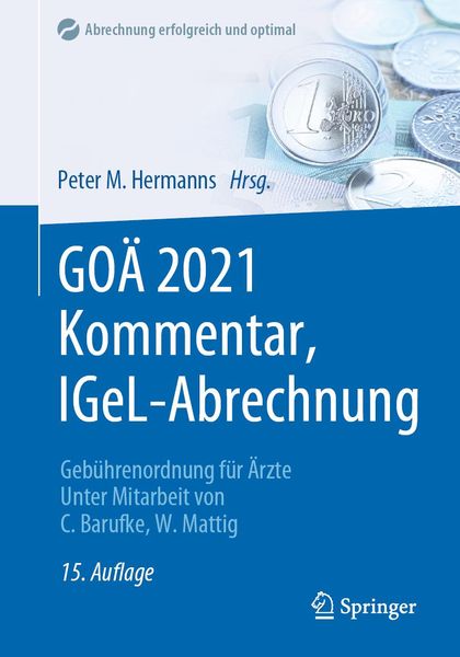 Produktbild: GO&Auml; 2021 Kommentar, IGeL-Abrechnung