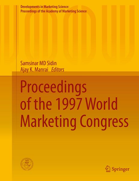 Produktbild: Proceedings of the 1997 World Marketing Congress