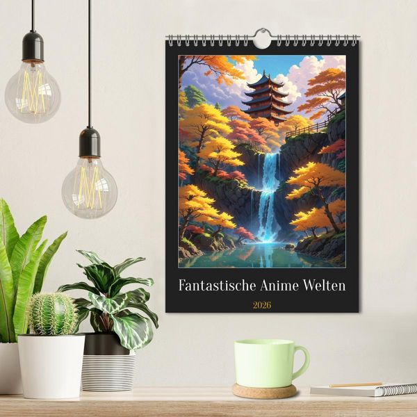 Produktbild: Fantastische Anime Welten (Wandkalender 2026 DIN A4 hoch), CALVENDO Monatskalender