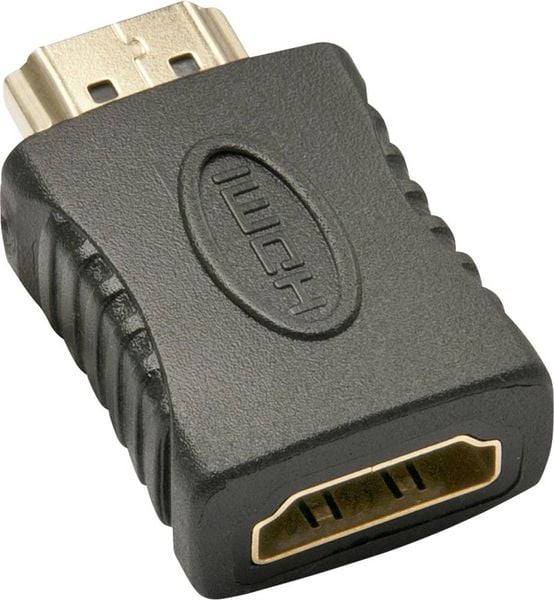 LINDY 41232 HDMI Adapter [1x HDMI-Buchse - 1x HDMI-Stecker] Schwarz