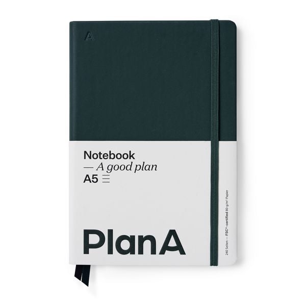Produktbild: Notizbuch A5 Hardcover Liniert Moss Green