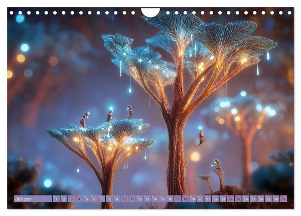 Produktbild: Fantastische Mikrowelten. Im Reich der Nanog&auml;rtner (Wandkalender 2027 DIN A4 quer), CALVENDO Monatskalender