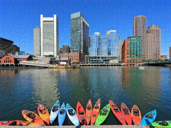 Produktbild: CALVENDO Puzzle Blick vom Harbor Walk auf Downtown | 1000 Teile Lege-Gr&ouml;&szlig;e 64x48cm Foto-Puzzle f&uuml;r gl&uuml;ckliche Stunden