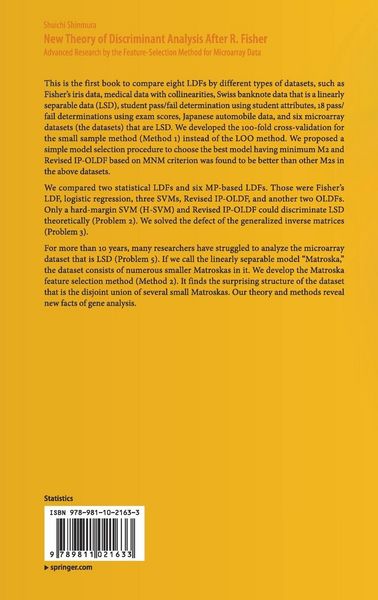 Produktbild: New Theory of Discriminant Analysis After R. Fisher
