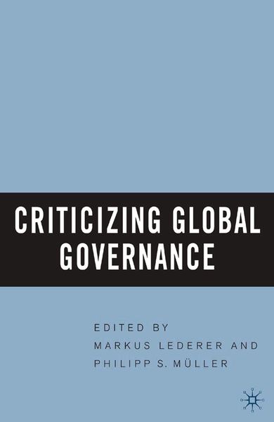 Produktbild: Criticizing Global Governance