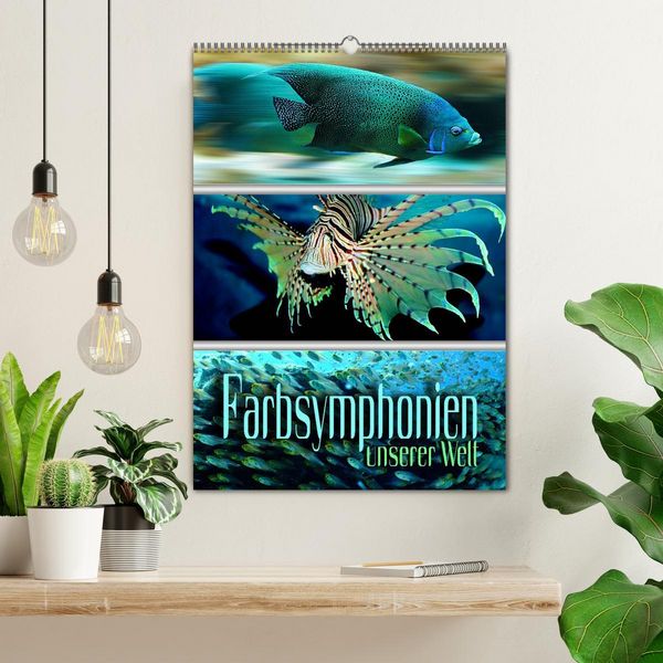 Produktbild: Farbsymphonien unserer Welt (Wandkalender 2026 DIN A2 hoch), CALVENDO Monatskalender