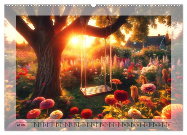 Produktbild: Heile Welt - Momente des Friedens und der Harmonie (hochwertiger Premium Wandkalender 2026 DIN A2 quer), Kunstdruck in Hochglanz