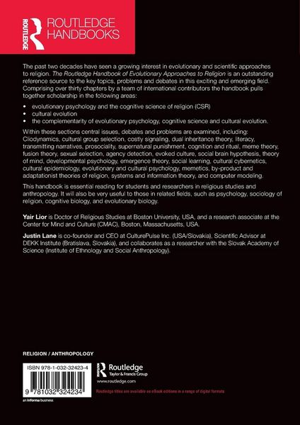 Produktbild: The Routledge Handbook of Evolutionary Approaches to Religion