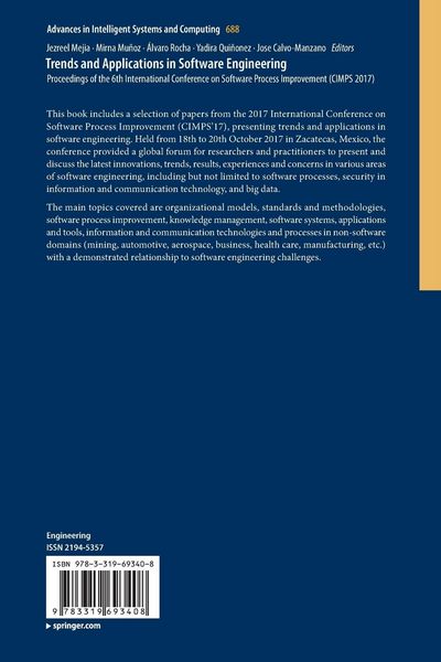 Produktbild: Trends and Applications in Software Engineering