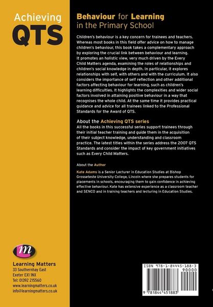 Produktbild: Behaviour for Learning in the Primary School
