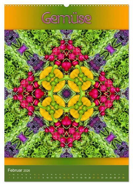 Produktbild: Kulinarische Mandalas (Wandkalender 2026 DIN A2 hoch), CALVENDO Monatskalender
