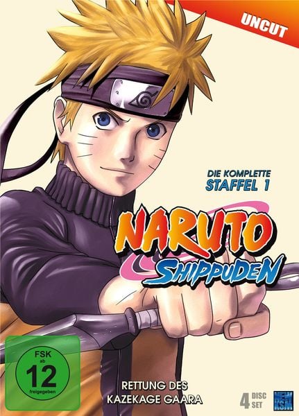 Produktbild: Naruto Shippuden - Staffel 1: Rettung des Kazekage Gaara - Uncut [4 DVDs]