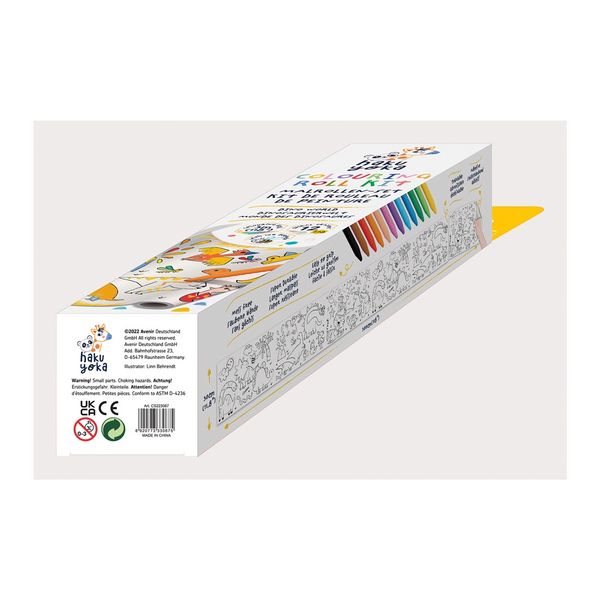 Produktbild: HAKUYOKA Wachsmalkreiden-Set Dino