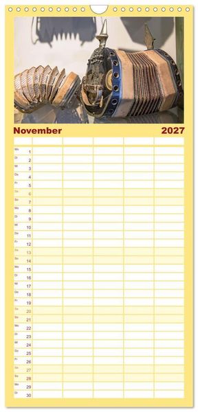 Produktbild: Familienplaner 2027 - Concertina und Bandoneon mit 5 Spalten (Wandkalender, 21 x 45 cm) CALVENDO