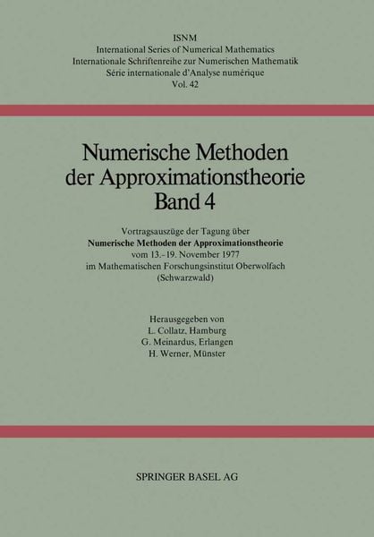 Produktbild: Numerische Methoden der Approximationstheorie