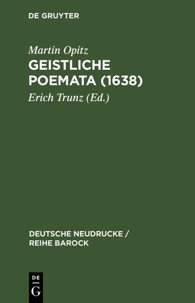 Produktbild: Geistliche Poemata (1638)