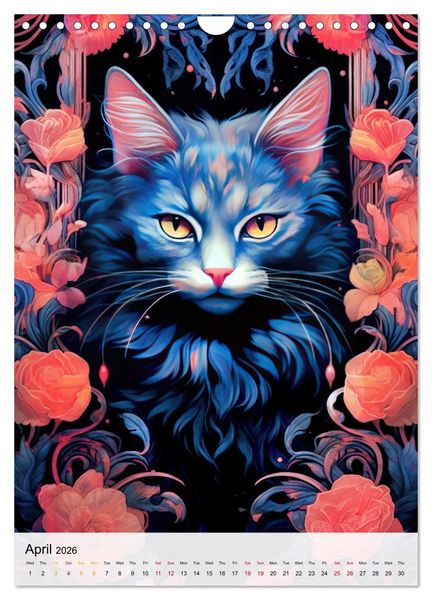 Produktbild: Feline Zen (Wall Calendar 2026 DIN A4 portrait), CALVENDO 12 Month Wall Calendar