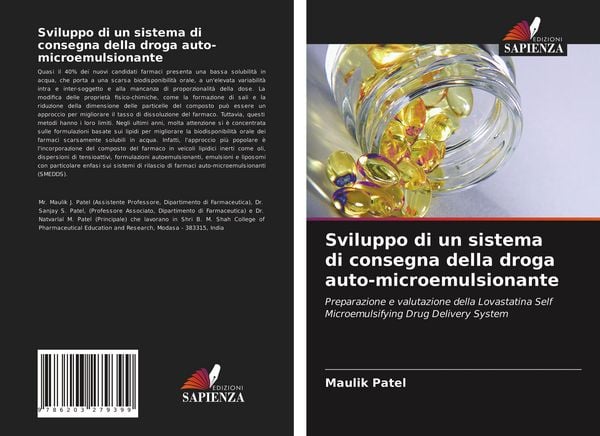 Produktbild: Sviluppo di un sistema di consegna della droga auto-microemulsionante