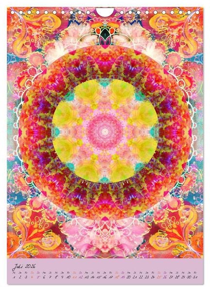 Produktbild: BLUMEN MANDALAS (Wandkalender 2026 DIN A4 hoch), CALVENDO Monatskalender