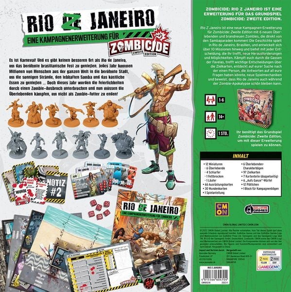 Produktbild: Zombicide 2. Edition - Rio Z Janeiro