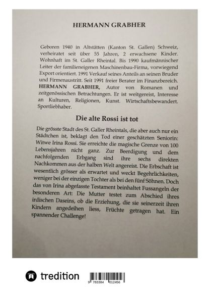 Produktbild: Die alte Rossi ist tot