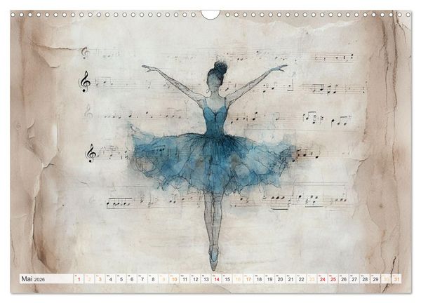 Produktbild: Im Pas de Deux mit der Stille (Wandkalender 2026 DIN A3 quer), CALVENDO Monatskalender
