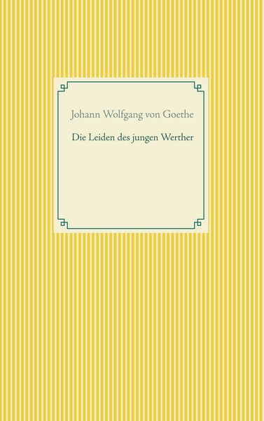 Produktbild: Die Leiden des jungen Werther