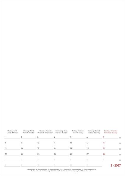 Produktbild: Kreativkalender A4 Notiz 2027