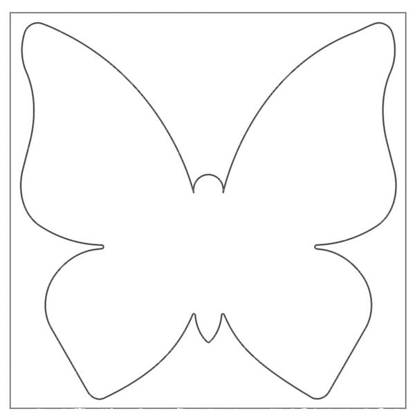 Produktbild: URSUS Kinderbasteln Blanko-Motive Schmetterling, 20 Blatt