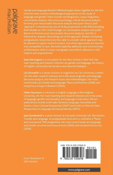 Produktbild: Gender and Language Research Methodologies