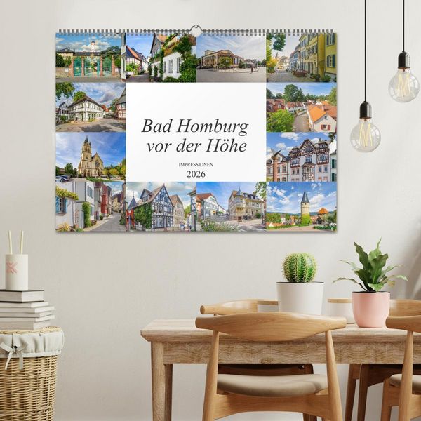 Produktbild: Bad Homburg vor der H&ouml;he Impressionen (Wandkalender 2026 DIN A2 quer), CALVENDO Monatskalender