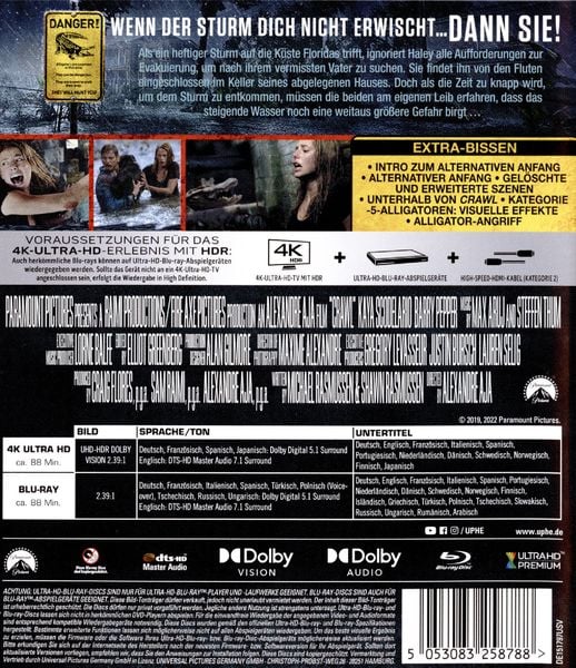 Produktbild: Crawl (4K Ultra HD) (+ Blu-ray)