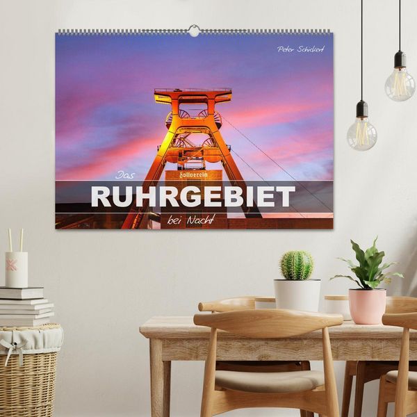 Produktbild: Das Ruhrgebiet bei Nacht (Wandkalender 2026 DIN A2 quer), CALVENDO Monatskalender