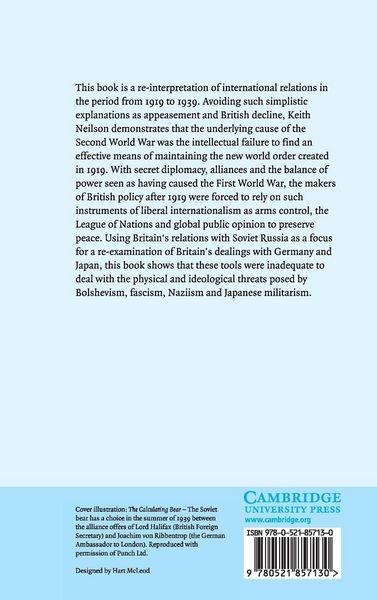Produktbild: Britain, Soviet Russia and the Collapse of the Versailles Order, 1919-1939