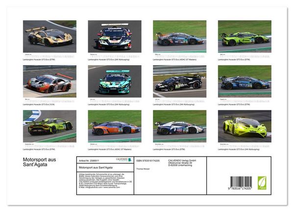Produktbild: Motorsport aus Sant&rsquo;Agata (hochwertiger Premium Wandkalender 2026 DIN A2 quer), Kunstdruck in Hochglanz