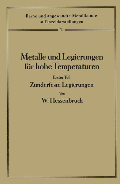 Produktbild: Metalle und Legierungen f&uuml;r hohe Temperaturen