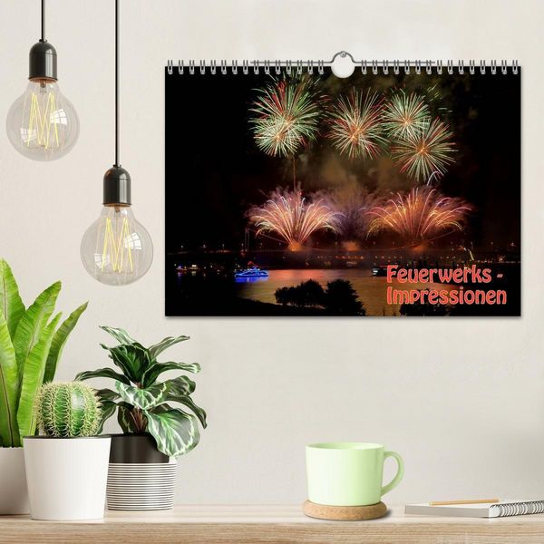 Produktbild: Feuerwerks - Impressionen (Wandkalender 2027 DIN A4 quer), CALVENDO Monatskalender