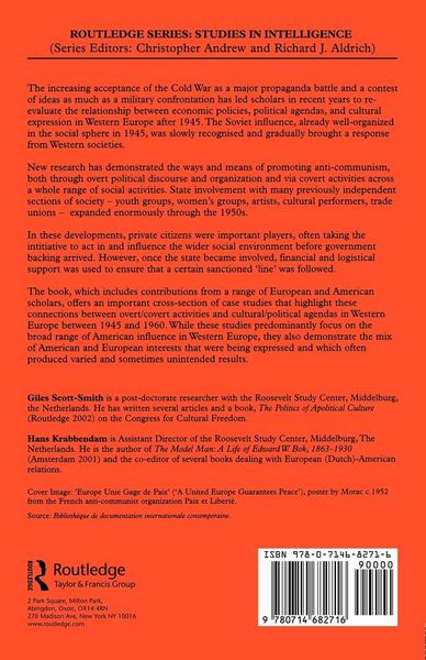 Produktbild: The Cultural Cold War in Western Europe, 1945-60