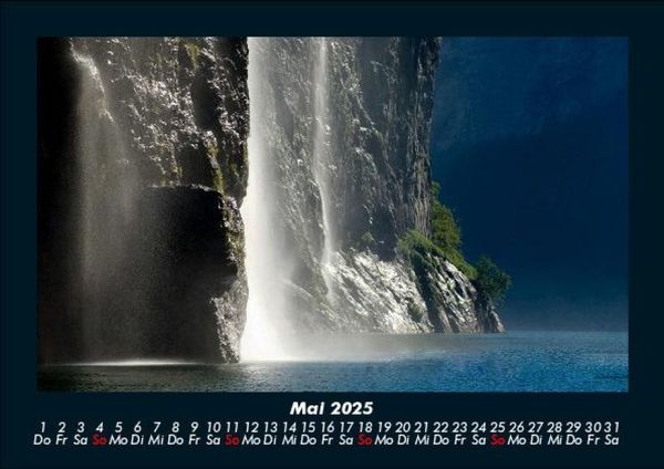 Produktbild: Wasserf&auml;lle 2025 Fotokalender DIN A5