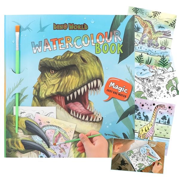 Produktbild: Dino World Watercolour Book