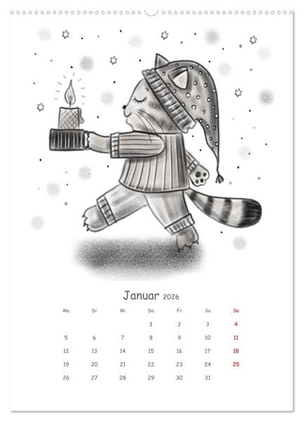 Produktbild: LEOPOLD DER DRITTE - Ein unglaublich liebenswerter Kater (hochwertiger Premium Wandkalender 2026 DIN A2 hoch), Kunstdruck in Hochglanz