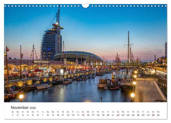 Produktbild: Nieders&auml;chsische K&uuml;ste - K&uuml;stenorte von Ostfriesland bis Bremerhaven (Wandkalender 2026 DIN A3 quer), CALVENDO Monatskalender